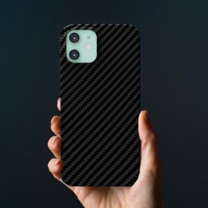 Linocell Premium Kevlar Robust deksel for iPhone 12 og 12 Pro Svart