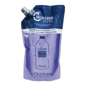 L'Occitane Lavender Foaming Bath Eco Refill Avspennede skumbad med beroligende duft av lavendel. Refillpose. 500ml - 500 ml
