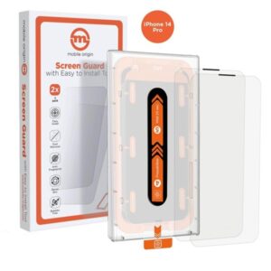 Mobile Origin Screen Guard iPhone 14 Pro with easy applicator - 2 pack