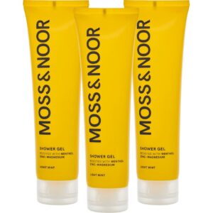 Moss & Noor After Workout Shower Gel Light Mint 3 pack - 450 ml