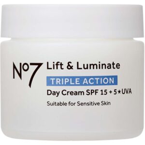 No7 Lift & Luminate Triple Action Day Cream Suitable For Sensitive Skin SPF15 - 50 ml