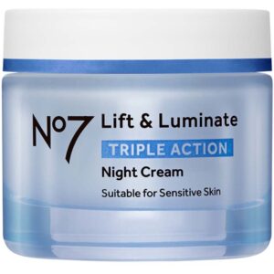 No7 Lift & Luminate Triple Action Night Cream Suitable For Sensitive Skin - 50 ml