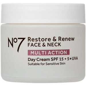 No7 Restore & Renew Multi Action Day Cream Day Cream for Wrinkles and Firmer Skin, SPF15 - 50 ml