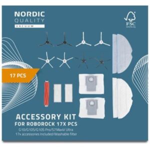 Nordic Quality Robotstøvsuger 17 Pcs Kit for Roborock