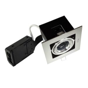 Nordtronic Perla 230v gu10 downlight w/o light source brushed alu