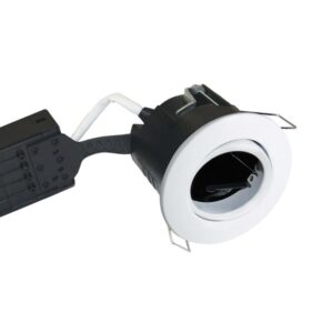 Nordtronic Uni install 220-240v ip44 tilt angle 30° gu10 downlight w/o