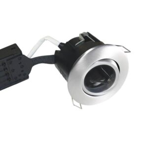 Nordtronic Uni install 220-240v ip44 tilt angle 30° gu10 downlight w/o