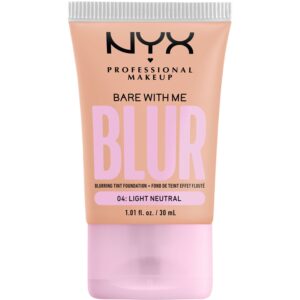 NYX Professional Makeup Bare With Me Blur Tint Foundation Light Neutral - Fair Beige with a Warm Undertone 04 - 30 ml