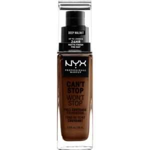 NYX Professional Makeup Can't Stop Won't Stop Foundation Deep walnut - 30 ml