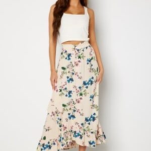 Object Collectors Item Paree HW Maxi Skirt Sandshell AOP: Flowe 42