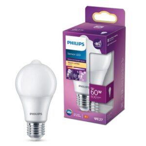 Philips LED-pære med bevegelsessensor E27 806 lm