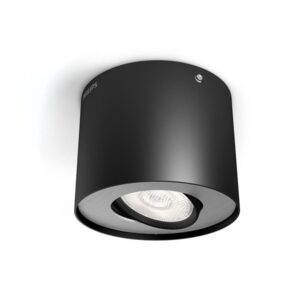 Philips Phase single spot black 1x4.5W SELV
