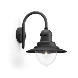 Philips Raindrop wall lantern black 1x60W 230V| No bulb Ha