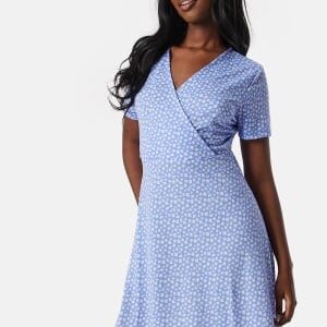 Pieces Pcsienna SS Dress Dusty Blue XL