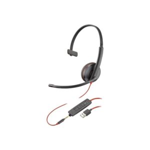 Poly Blackwire 3215 | On Ear headset | Microphone | Active noisereduction