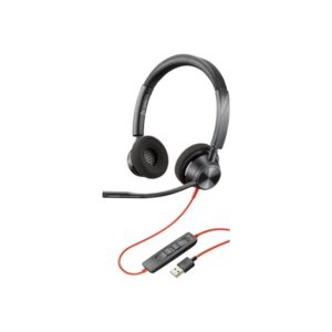 Poly Blackwire 3320-M | On Ear headset | Microphone | Active noisereduction