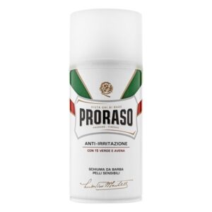 PRORASO Shaving Foam - Sensitive Green Tea & Oats - 300 ml