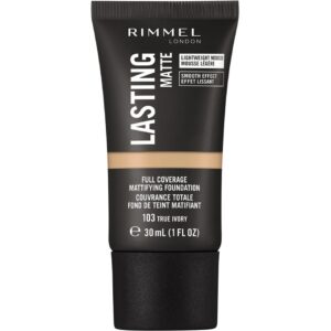 Rimmel London Lasting Matte Foundation 103 True Ivory