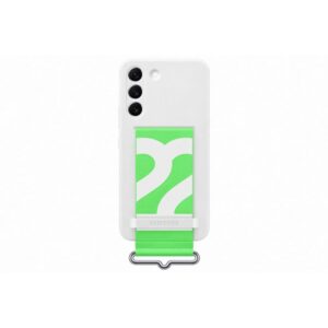 Samsung Galaxy S22 Silicone Cover with Strap - White