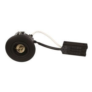 Scan Products Luna quick install 230v gu10 ip44 matt black round