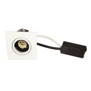 Scan Products Luna quick install 230v gu10 ip44 matt white square