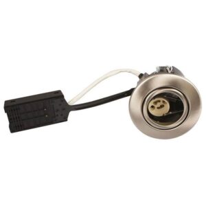 Scan Products Luna quick install 230v gu10 ip44 ss316 brushed steel round