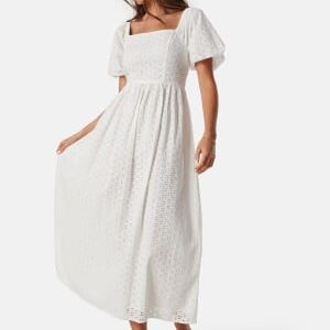 SELECTED FEMME Slfanelli On Off Ankle Dress Snow White 34