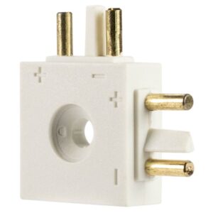 SG ARMATUREN Slimline l-connector mat white