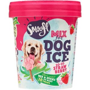 Smoofl Dog Ice Mix 160 g with strawberry