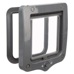Trixie 2-Way cat flap, 20 × 22 cm Grey
