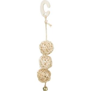 Trixie 3 Rattan balls with bell 24 cm