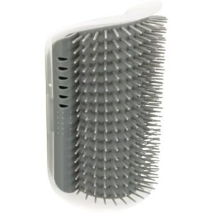 Trixie Corner Massage Brush 8 × 13 cm grey