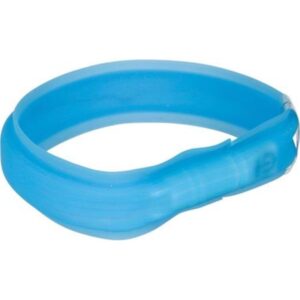 Trixie Flash light Tape USB silicone M-L: 50 cm/30 mm blue
