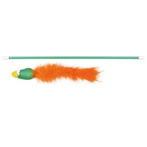 Trixie Playing rod with bird plastic/fabric/plush catnip 50 cm - Assorted