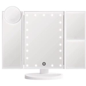 UNIQ Hollywood trifold make up spejl - hvid