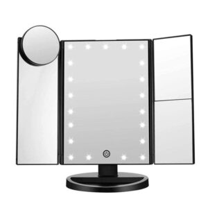 UNIQ Hollywood trifold make up spejl sort