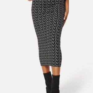 VERO MODA Gold Needle Art 7/8 Pencil Skirt Black Detail:W Birch XS
