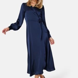 VILA Vienna Ravenna L/S Ankle Wrap Dress Navy Blazer 42