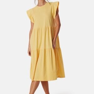 VILA Visummer S/S midi dress Yellow M