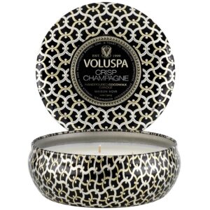Voluspa 3-Wick Tin Candle Crisp Champagne - 340 g