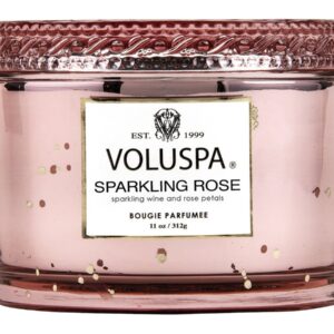 Voluspa Sparkling Rose Boxed Corta Maison Glass Candle - 312 g