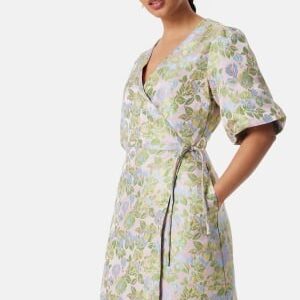 Y.A.S Yaspanja SS Wrap Dress Patterned XS