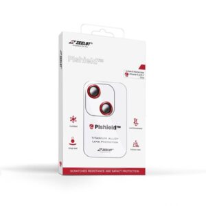 Zeelot Apple iPhone 13mini/13 Pishield Series Titanium Alloy Lens Protector - Passion Red