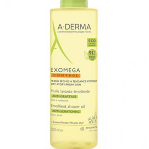 A-Derma Exomega Control Emolient Dusjolje, 500 ml