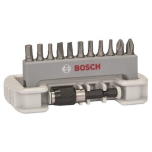 Bosch 11-delers skrutrekkerbits-sett inklusive bitsholder PH2; PZ2; T10; T15; T20; T25; S0,6x4,5; S0,8x5,5; HEX3; HEX4; HEX5; 25 mm