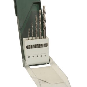 Bosch 5-delers metallbor-sett HSS-G med sekskanttange 2,0; 3,0; 4,0; 5,0; 6,0 mm