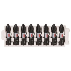 Bosch Impact Control skrutrekkerbits, pakke med 8 deler, 8xPH2