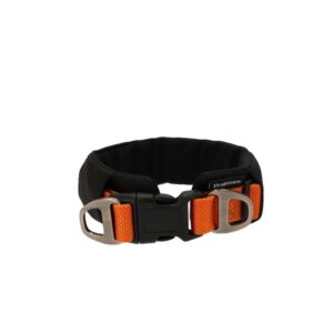Dogman Emmi Polstret Halsbånd Justerbart Oransje XS (32mm x 34-55cm)