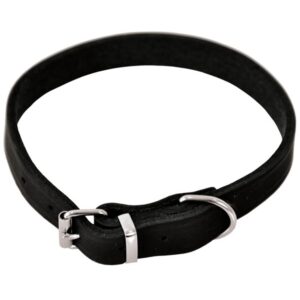 Dogman Justerbart Halsbånd Lina Svart S/M 18 mm x 45 cm