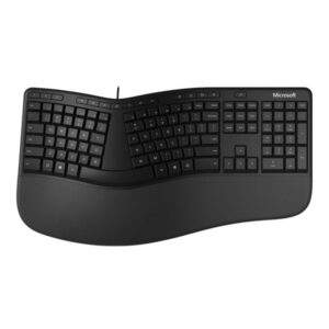 Microsoft Ergonomic Keyboard - Ergonomisk tastatur - Nordisk - Svart